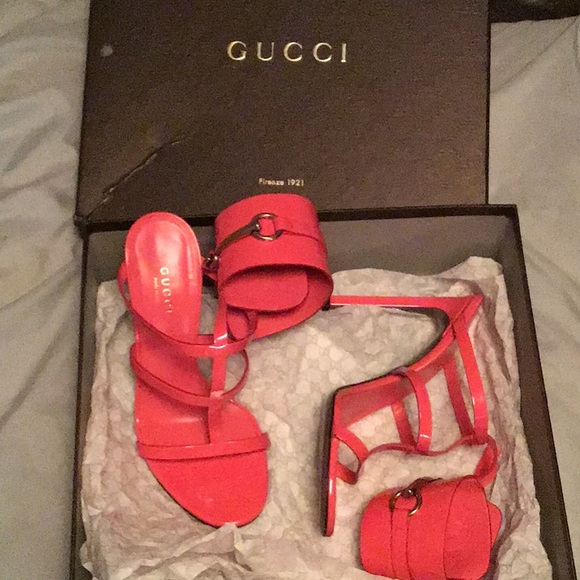 Authentic Gucci ankle strapped sandal/pump - Picture 8 of 8